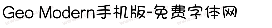 Geo Modern手机版字体转换